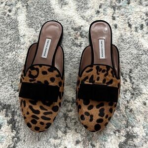 Tabitha Simmons Calf Hair Mules
